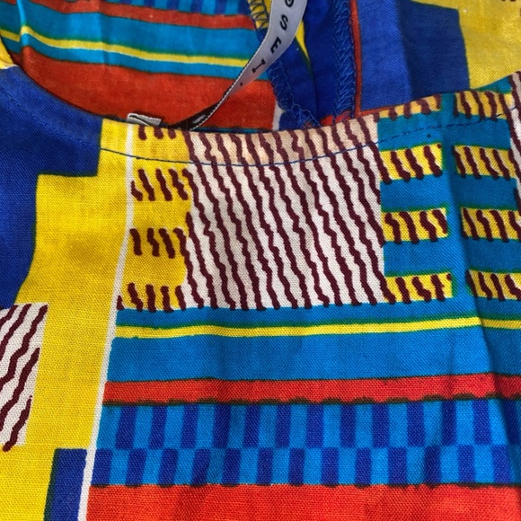 Osei Duro Geo Print Skirt Top Set Size S Anthropologie Designer Art To Wear - Picture 11 of 12